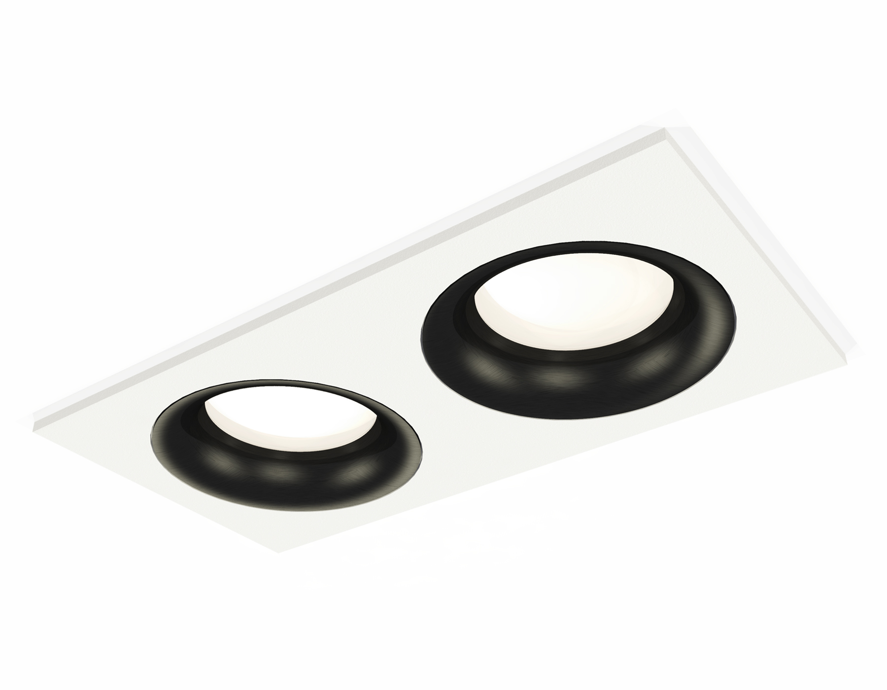 Комплект встраиваемого светильника XC7635002 SWH/PBK белый песок/черный полированный MR16 GU5.3 (C7635, N7011)