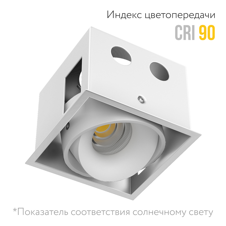 Встраиваемый поворотный светодиодный светильник Ledron NORDEL White (9855)