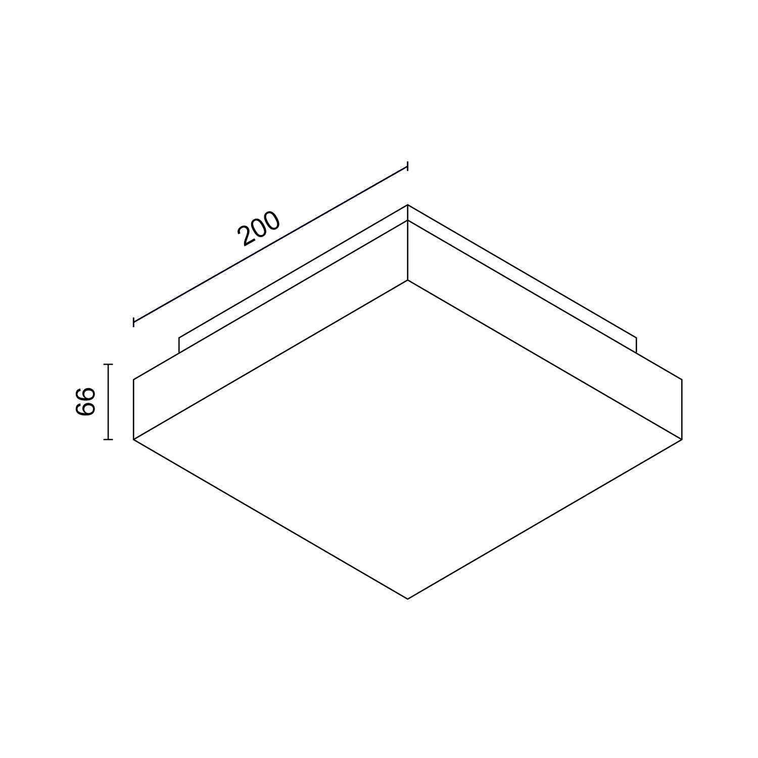 Накладной светодиодный светильник Ledron DLC7901410W (8365)