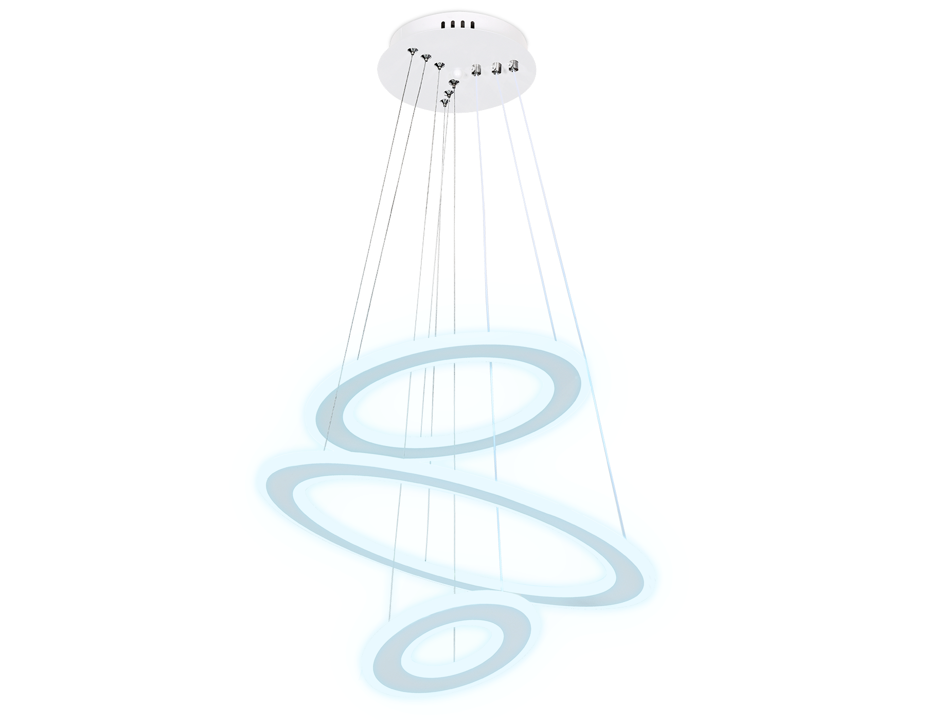 Подвесной светодиодный светильник с пультом FA432 WH белый 160W D470*630 (ПДУ РАДИО 2.4G)
