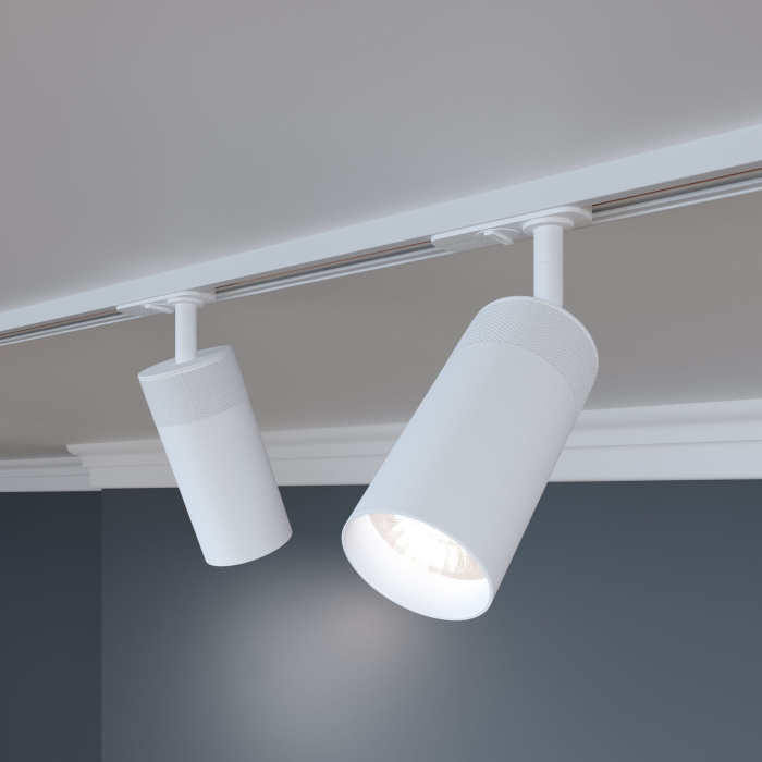 Трековый светильник однофазный белый 9W 4200K Elektrostandard Riffe 8551201 (a061659)