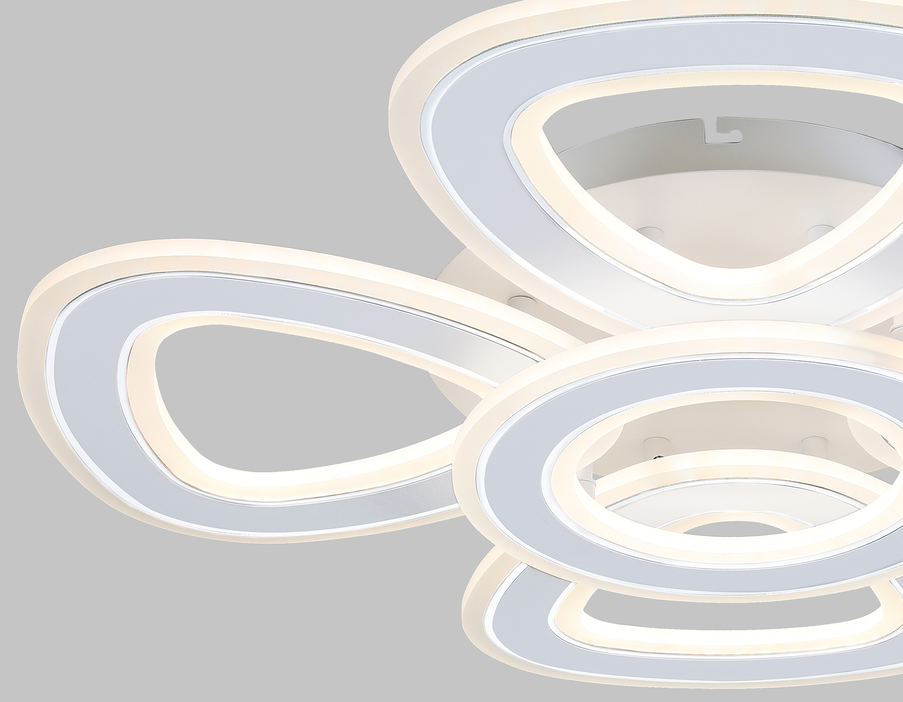 Потолочный светодиодный светильник с пультом FA8925/4+1 WH/CH белый/хром 163W 3000K-6400K 590*590*120 (ПДУ РАДИО 2.4G)