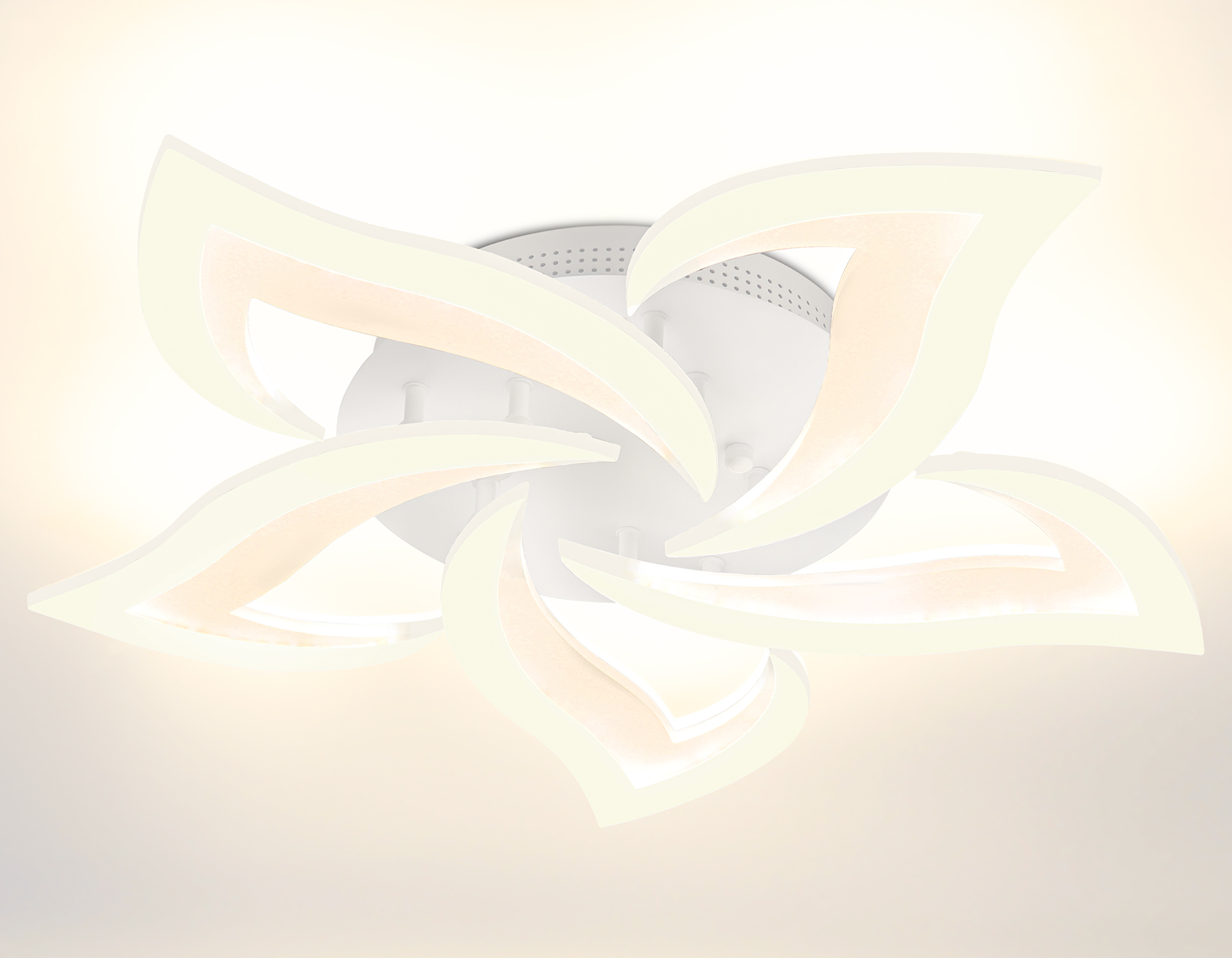 Потолочный светодиодный светильник с пультом FA4471/5 WH белый 56W 3000K/4200K/6400K D640*80 (ПДУ ИК)