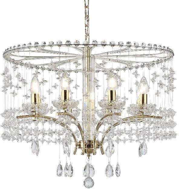 Подвесная люстра хрустальная Newport 8600 8608C gold (8608_c_gold)