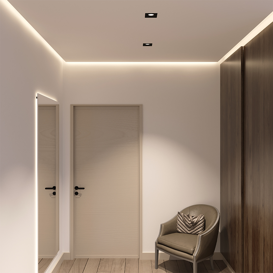 Встраиваемый светодиодный светильник LOFT SQ White 4000K (10531)