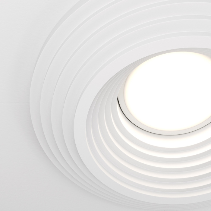 Встраиваемый светильник Gyps Modern GU10 1x35Вт Maytoni Technical DL004-1-01-W (dl004_1_01_w)