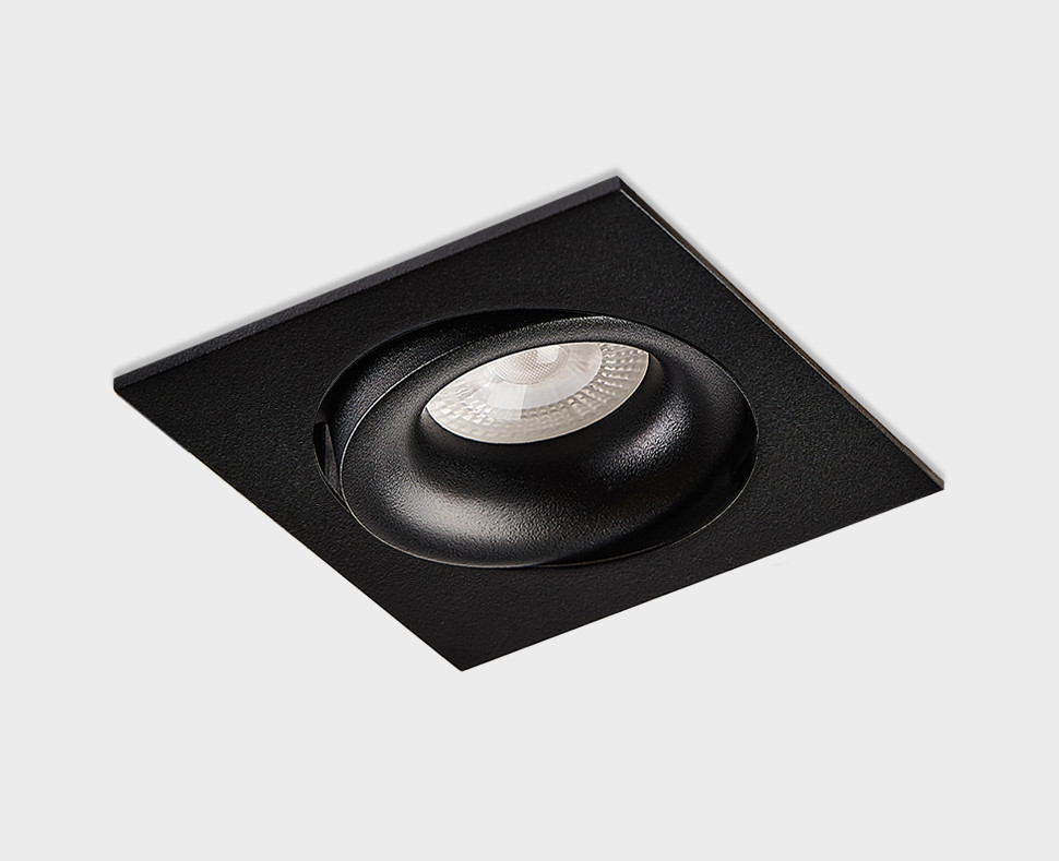 DE-201 black светильник встраиваемый