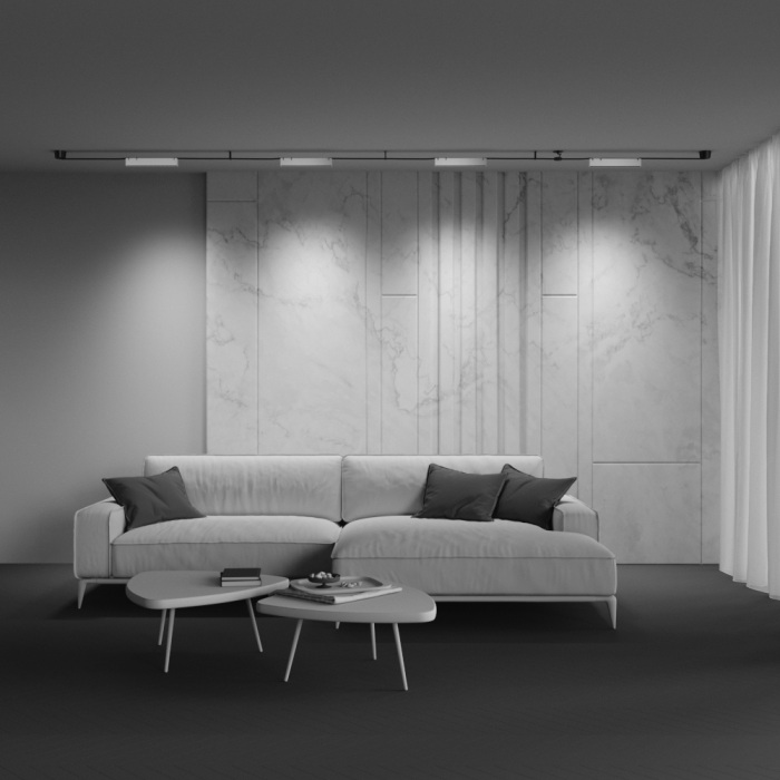 Трековый светильник Maytoni Points Parity TR128B-12W4K-M-W 4000K 12Вт белый (tr128b-12w4k-m-w)