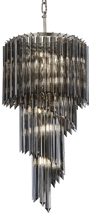 Подвесная люстра хрустальная Newport 8700 8711S fume (8711_s_fume)