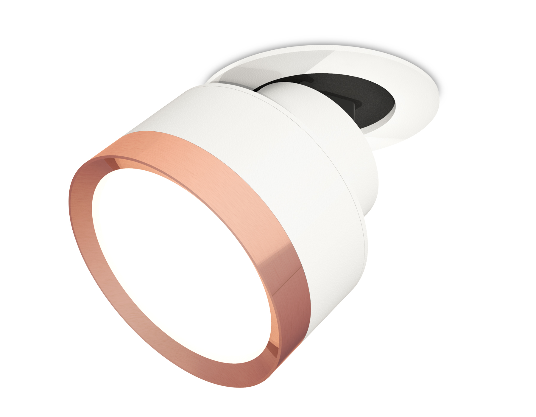 Комплект встраиваемого поворотного светильника XM8101504 SWH/PPG белый песок/золото розовое полированное GX53 (A2241, A2105, C8101, N8126)