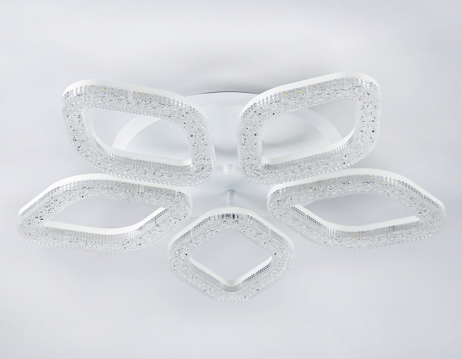 Потолочный светодиодный светильник с RGB подсветкой и пультом FA3925/5 WH белый 100W 3000K/4200K/6400K+RGB D570*80 (ПДУ РАДИО 2.4G)