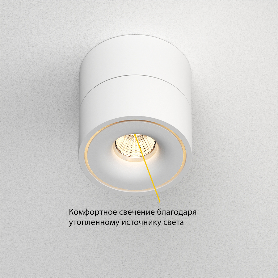 Накладной поворотный светодиодный светильник Ledron LH13W White (2745)