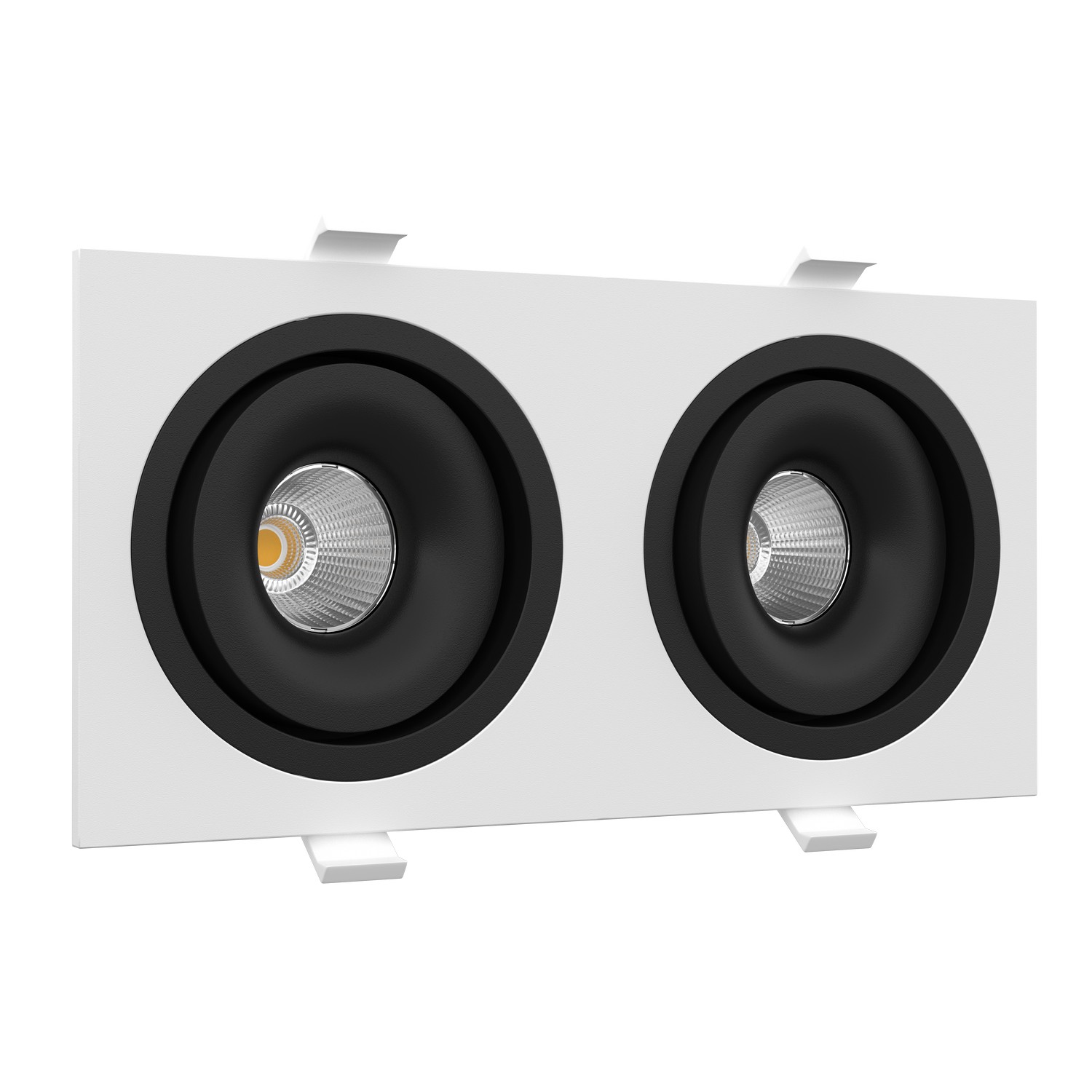 Встраиваемый поворотный светодиодный светильник MJ1006 SQ2 White-Black 4000K (10512)