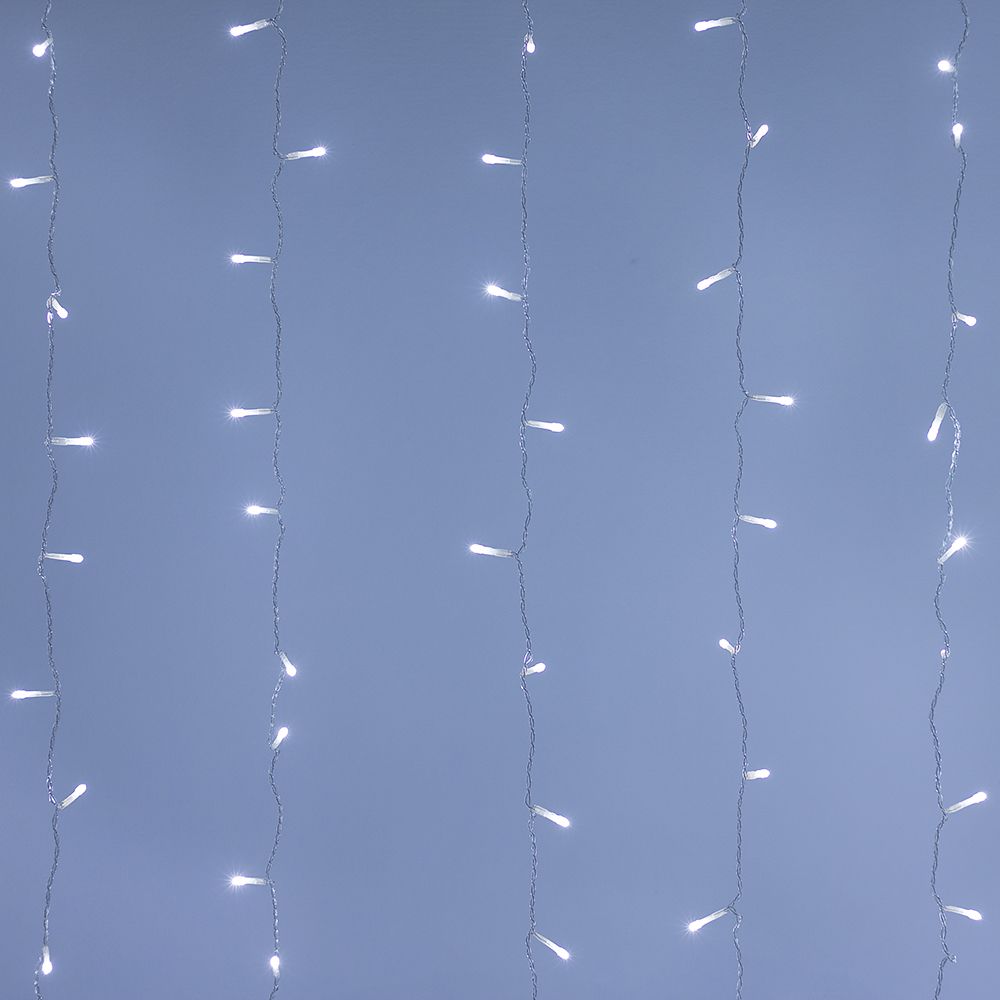 Светодиодная гирлянда ARD-CURTAIN-HOME-1500x1500-CLEAR-144LED White (230V, 6W) (Ardecoled, IP20) 024829