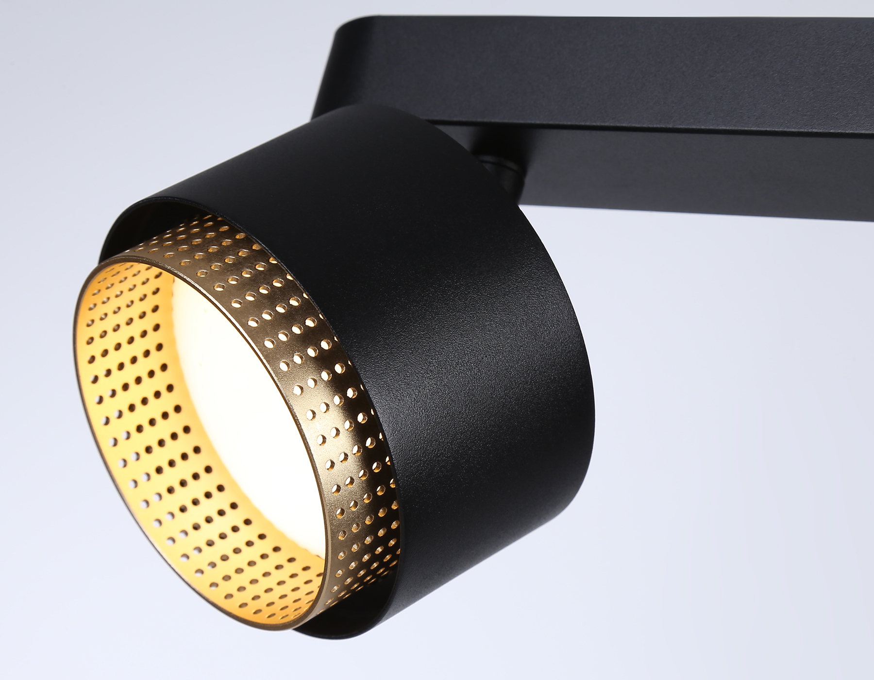 Настенно-потолочный поворотный спот со сменной лампой GX53 TN71288/2 BK/GD черный/золото GX53/2 max 12W 270*95*137