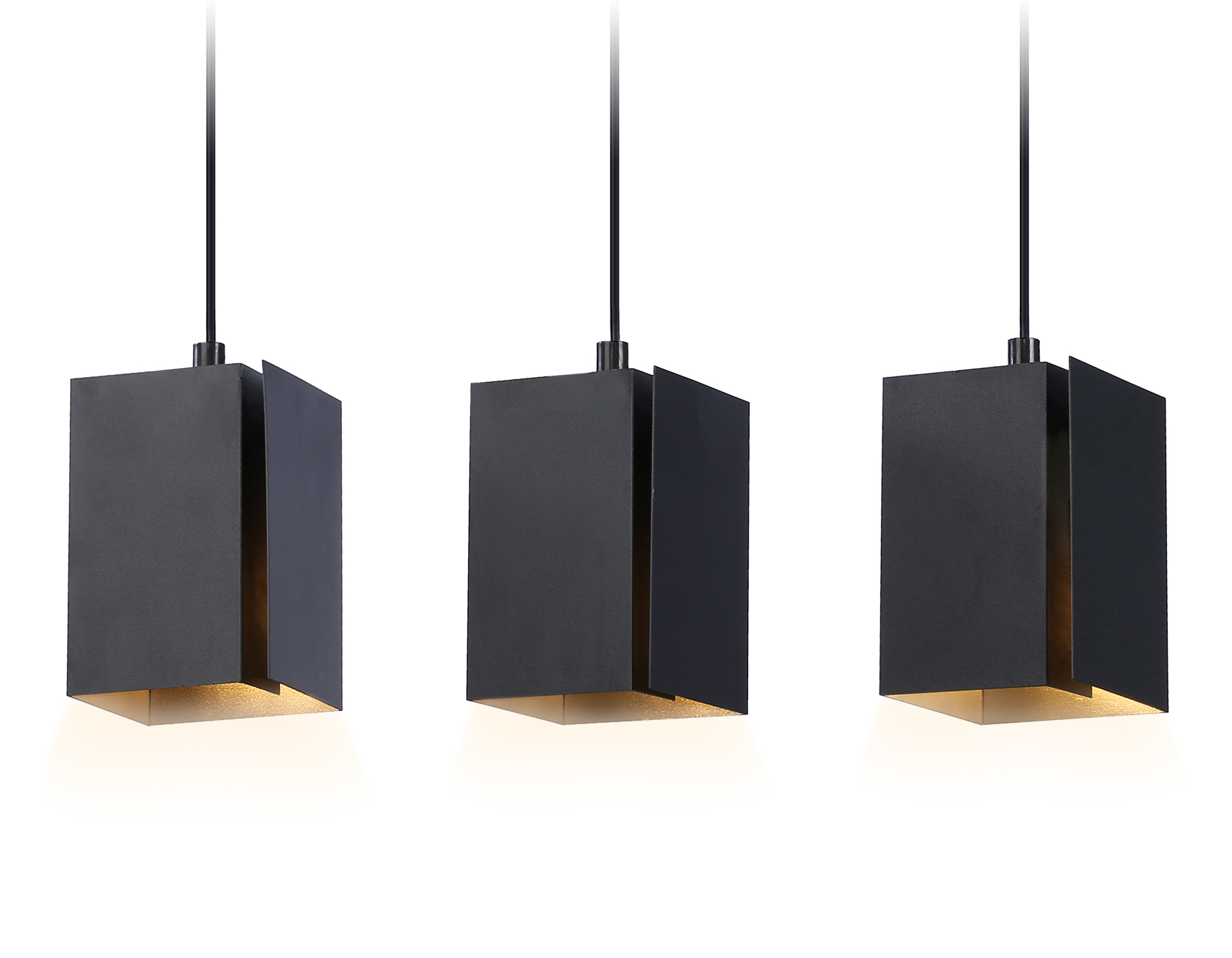 Светильник подвесной со сменной лампой G9 TN5141/3 BK черный E27/3 max 40W 400*80*1150