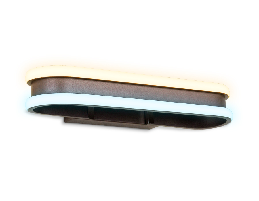Настенный светодиодный светильник FL162 CF кофе LED 3000K/6400K 26W 400*60*130