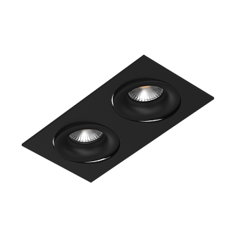 Встраиваемый поворотный светильник под сменную лампу Ledron DE202 Black (2332)