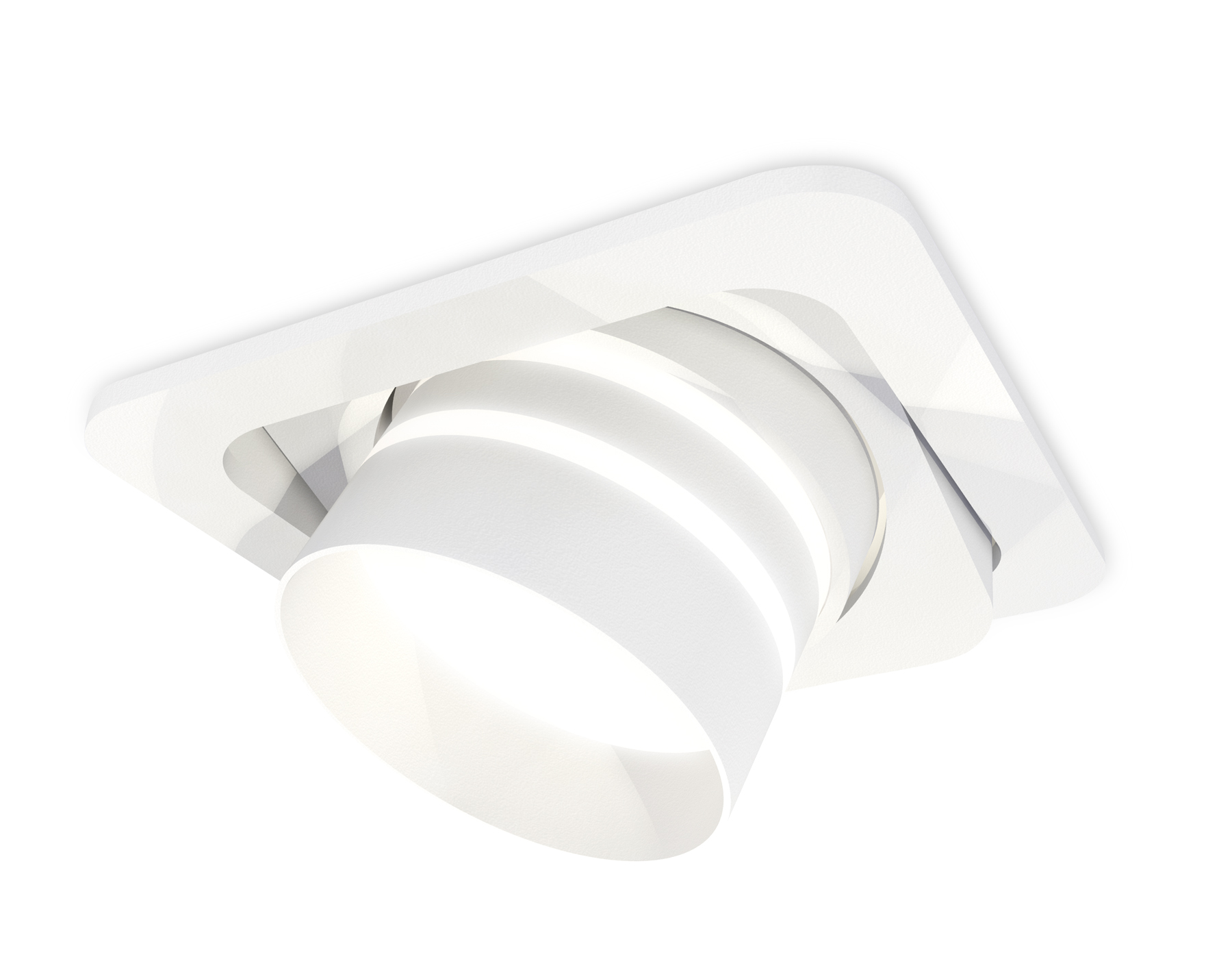 Комплект встраиваемого поворотного светильника XC7658082 SWH/FR белый песок/белый матовый MR16 GU5.3 (C7658, N7141)