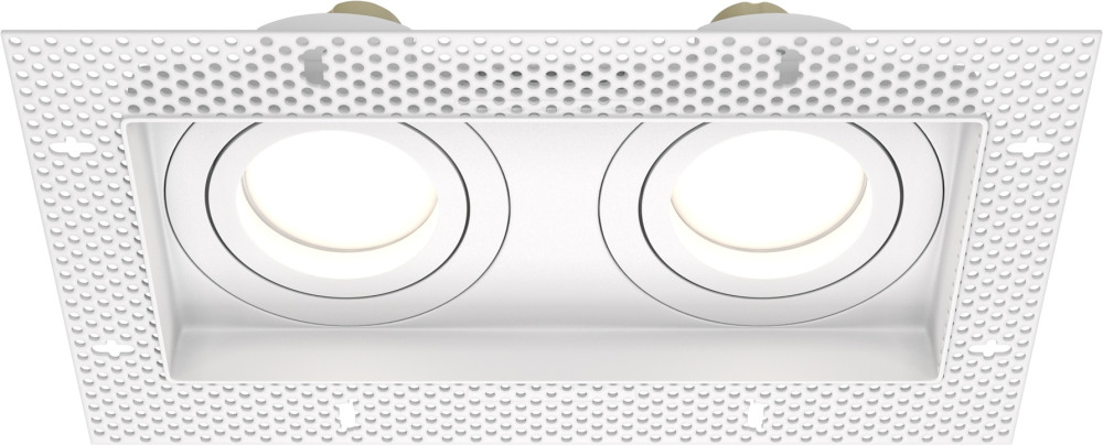 Встраиваемый светильник Atom GU10 2x50Вт Maytoni Technical DL003-02-W (dl003-02-w)