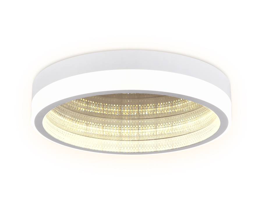 Потолочный светодиодный светильник с пультом FA9431 WH белый 90W D500*90 (ПДУ РАДИО 2.4)