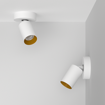 Накладной поворотный светодиодный светильник Ledron SAGITONY R1 S60 Dim White-Gold 4000K (10866)