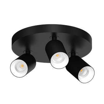 Накладной поворотный светодиодный светильник Ledron SAGITONY R3 S60 Black-White 4000K (10876)