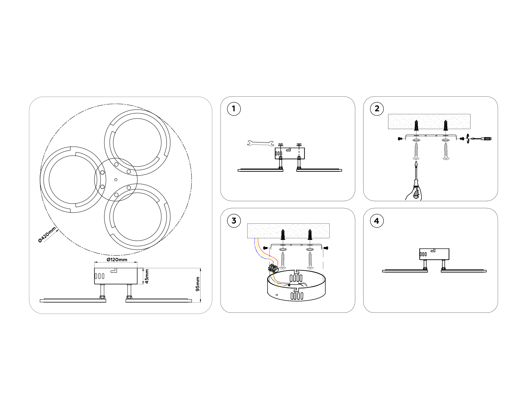 Светильник светодиодный потолочный FA8942/3 WH белый 32W 3000-6000K D420*95 (ПДУ ИК)