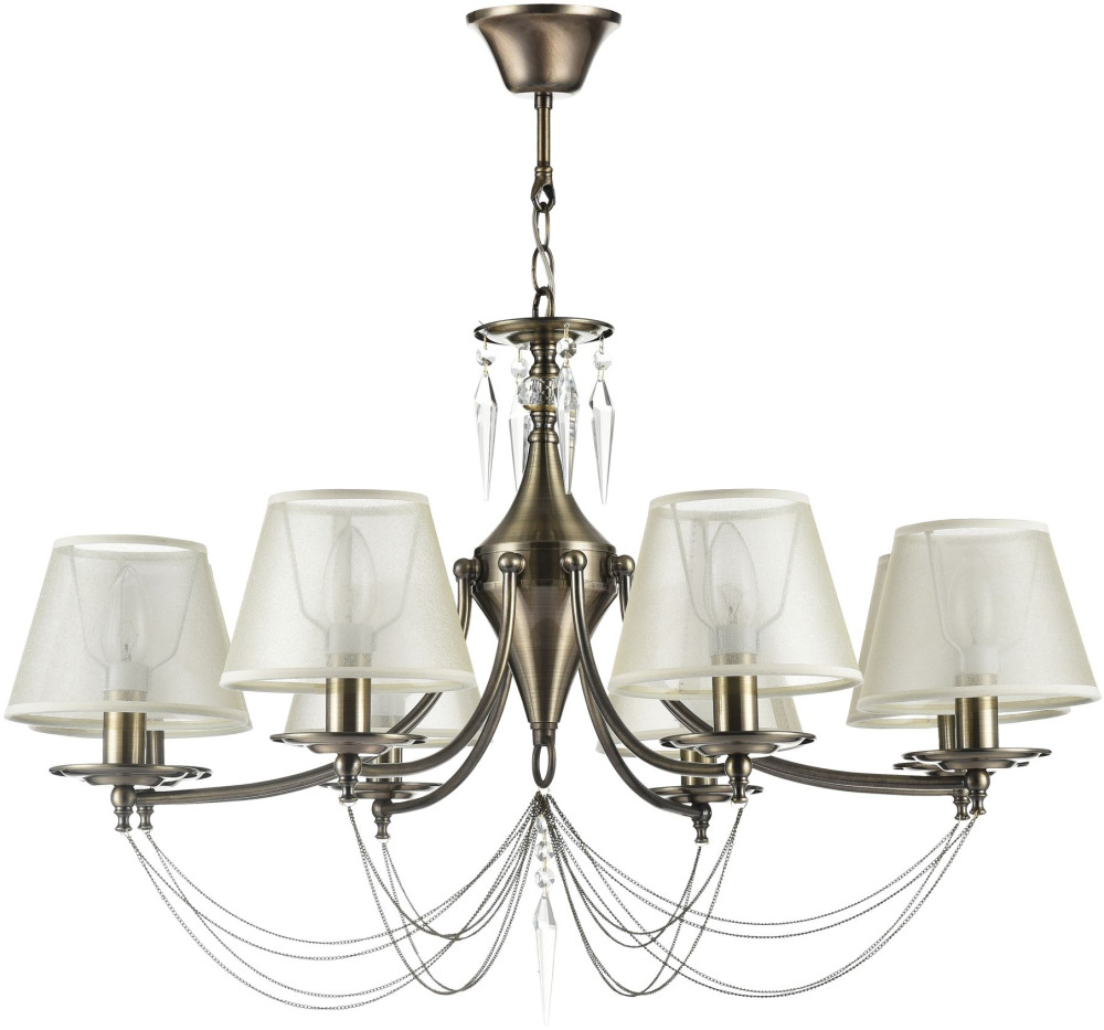 Люстра с подвесками из хрусталя Garcia FR2908-PL-08-BZ (fr908-08-r)