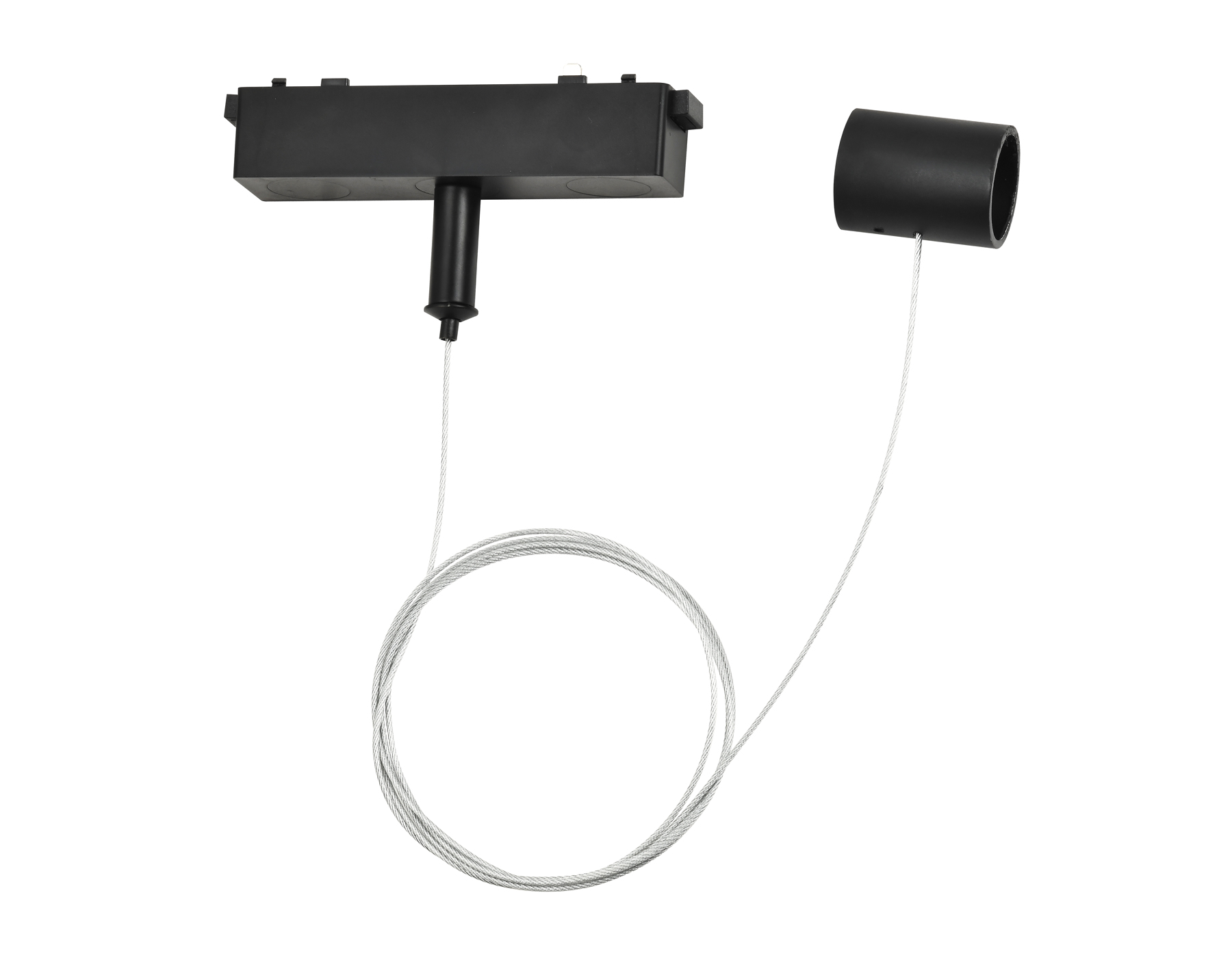 Подвес для трековых светодиодных гибких светильников Magnetic Ultra Slim GV1777 BK черный подвес для ультратонких трековых светодиодных светильников 1.5m