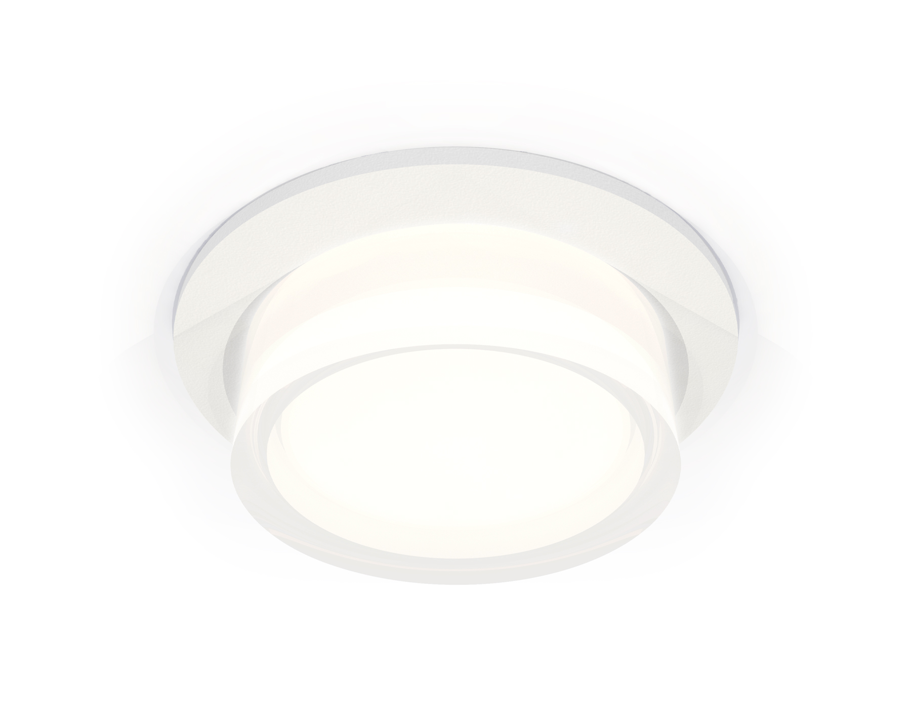 Комплект встраиваемого светильника с акрилом XC6512063 SWH/FR/CL белый песок/белый матовый/прозрачный MR16 GU5.3 (C6512, N6241)