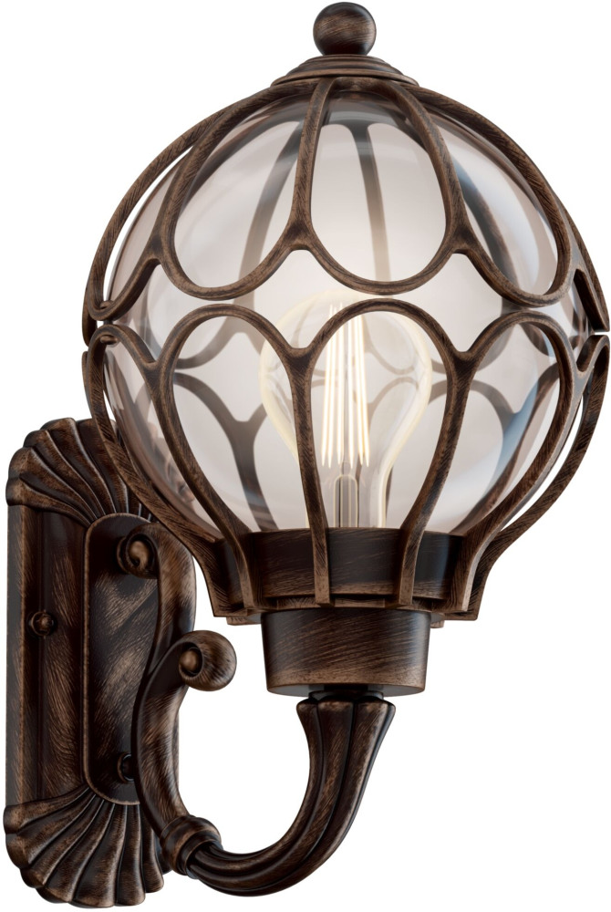 Настенный уличный фонарь IP44 Maytoni Via O024WL-01G (o024wl-01g)