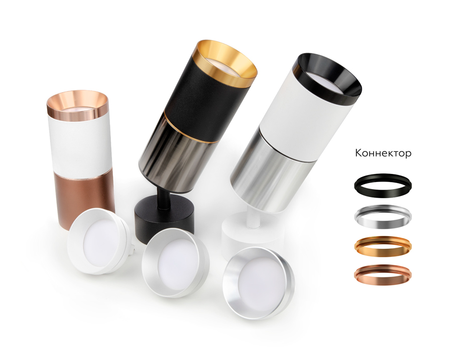 Корпус светильника накладной для насадок D60mm C6305 PSL серебро полированное D60*H60mm MR16 GU5.3