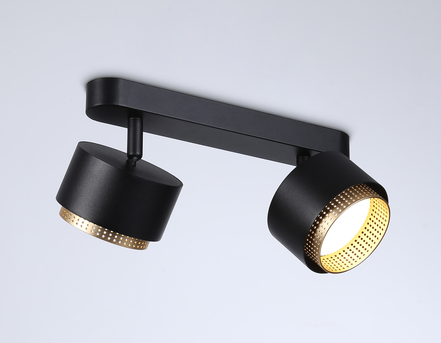 Настенно-потолочный поворотный спот со сменной лампой GX53 TN71288/2 BK/GD черный/золото GX53/2 max 12W 270*95*137