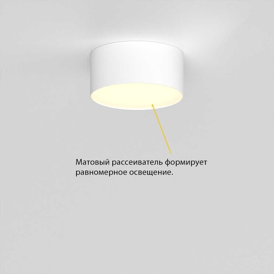 Накладной светодиодный светильник Ledron LXS0812-16W Triac Dim White 4000K (10110)