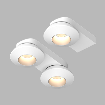 Накладной светодиодный светильник Ledron KRIS SLIM 2 White-Grey (2766)