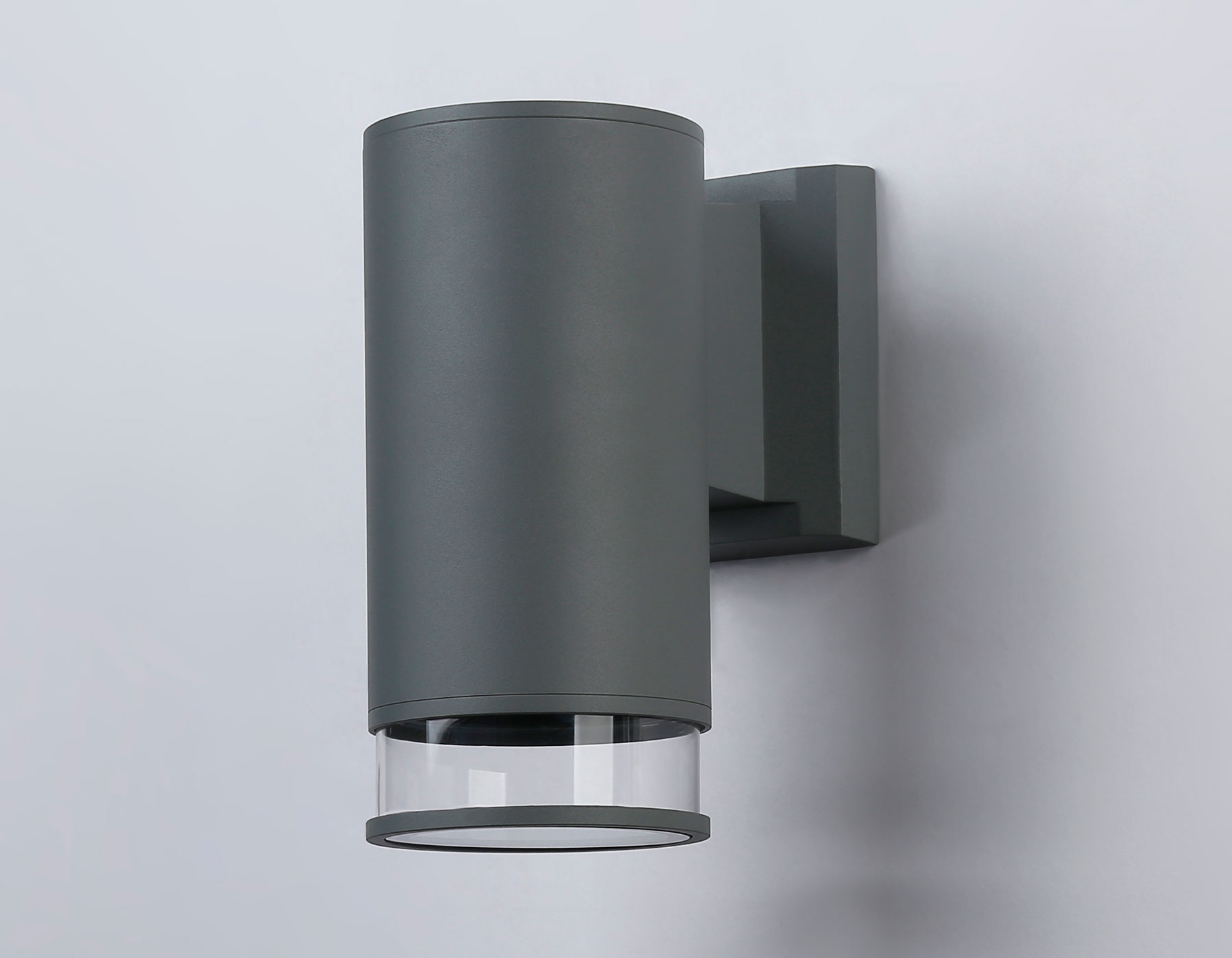 Уличный настенный архитектурный светильник ST3818 GR/CL серый/прозрачный IP54 GU10 max 35W 187*90*160