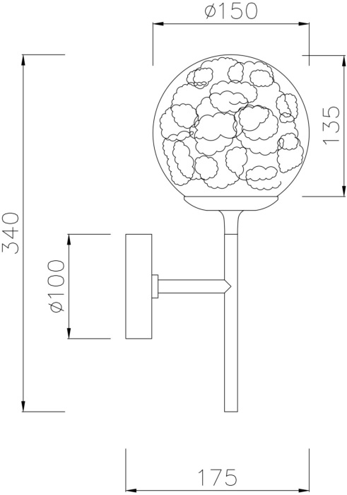 Бра Ligero MOD061WL-01BS (mod061wl-01bs)