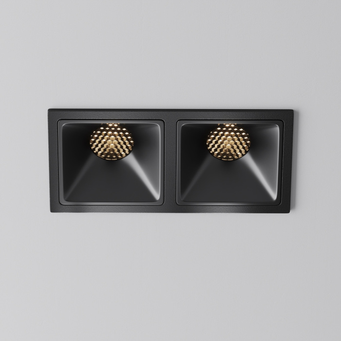 Встраиваемый светильник Maytoni Alfa LED DL043-02-10W3K-SQ-B-1 (dl043-02-10w3k-sq-b-1)