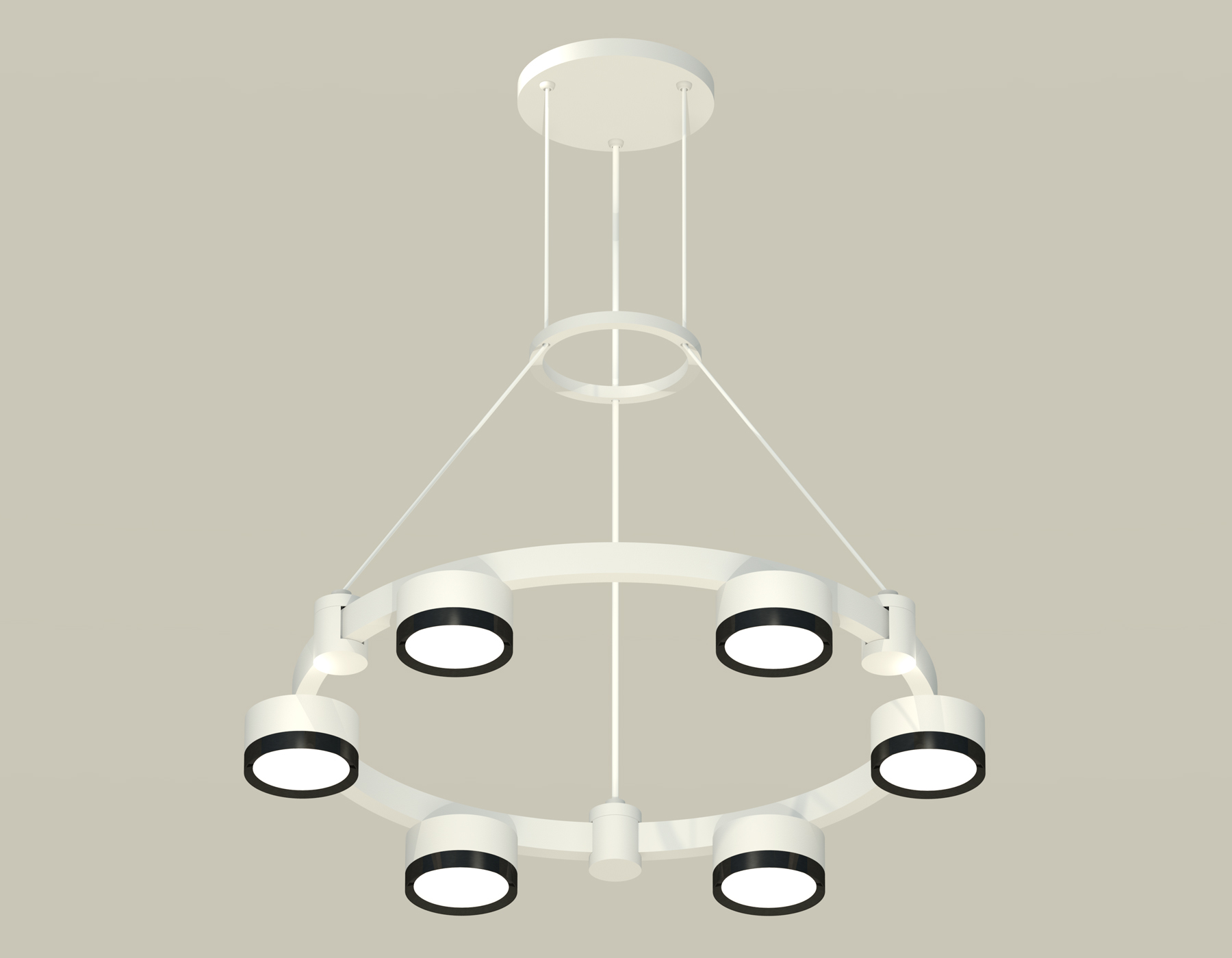 Комплект подвесного светильника Techno Ring XR92031101/6 SWH/PBK белый песок/черный полированный GX53 (A9203, C9231, N8113)