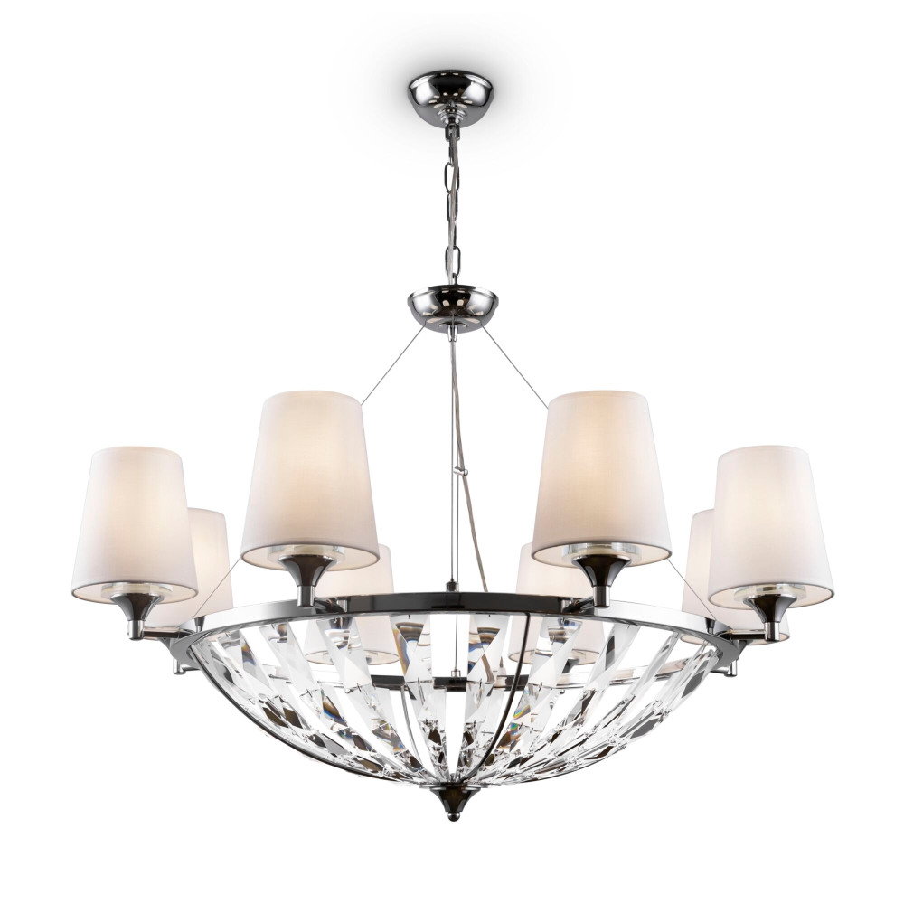 Подвесная люстра хрустальная Pantheon H021PL-08CH (h021pl-08ch)