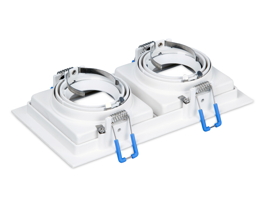 Точечный поворотный светильник MR16 TN185/2 WH белый GU5.3 185*100*40