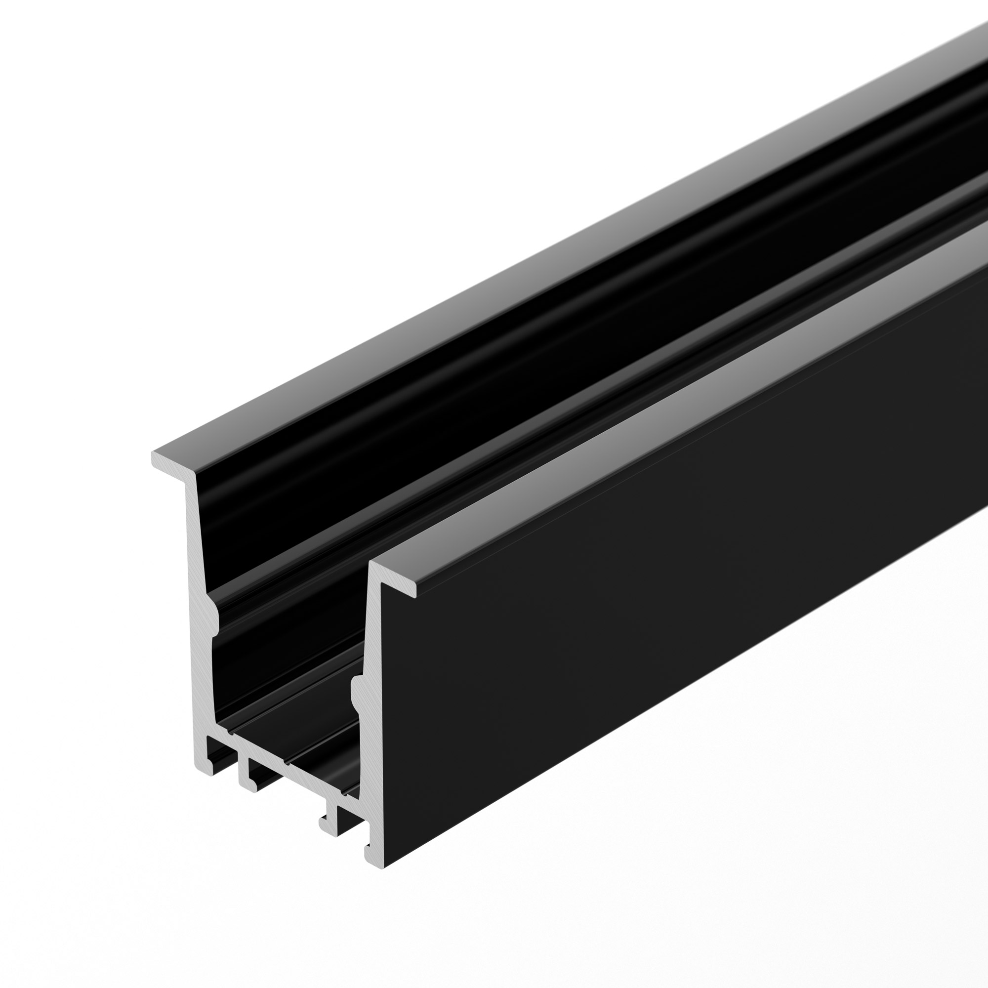 Профиль SL-COMFORT-2322-F-2000 ANOD BLACK (Arlight, Алюминий) 031771