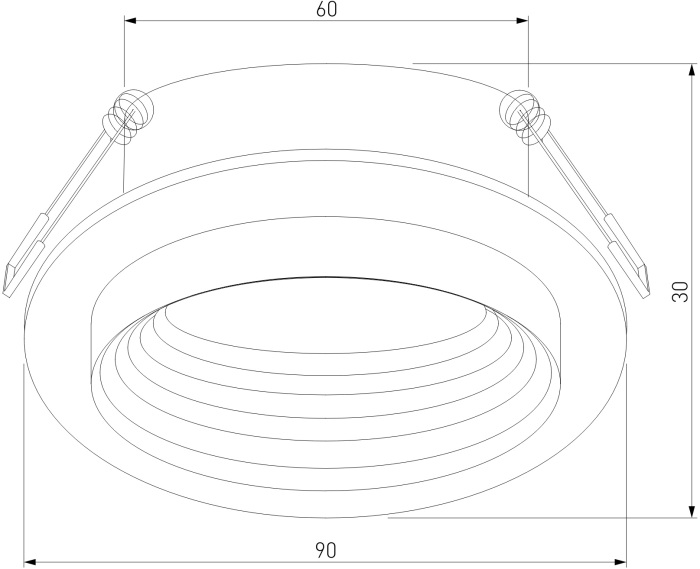 Встраиваемый светильник Elektrostandard Senso 2500701 GU10 белый (electrostandart_a064250)
