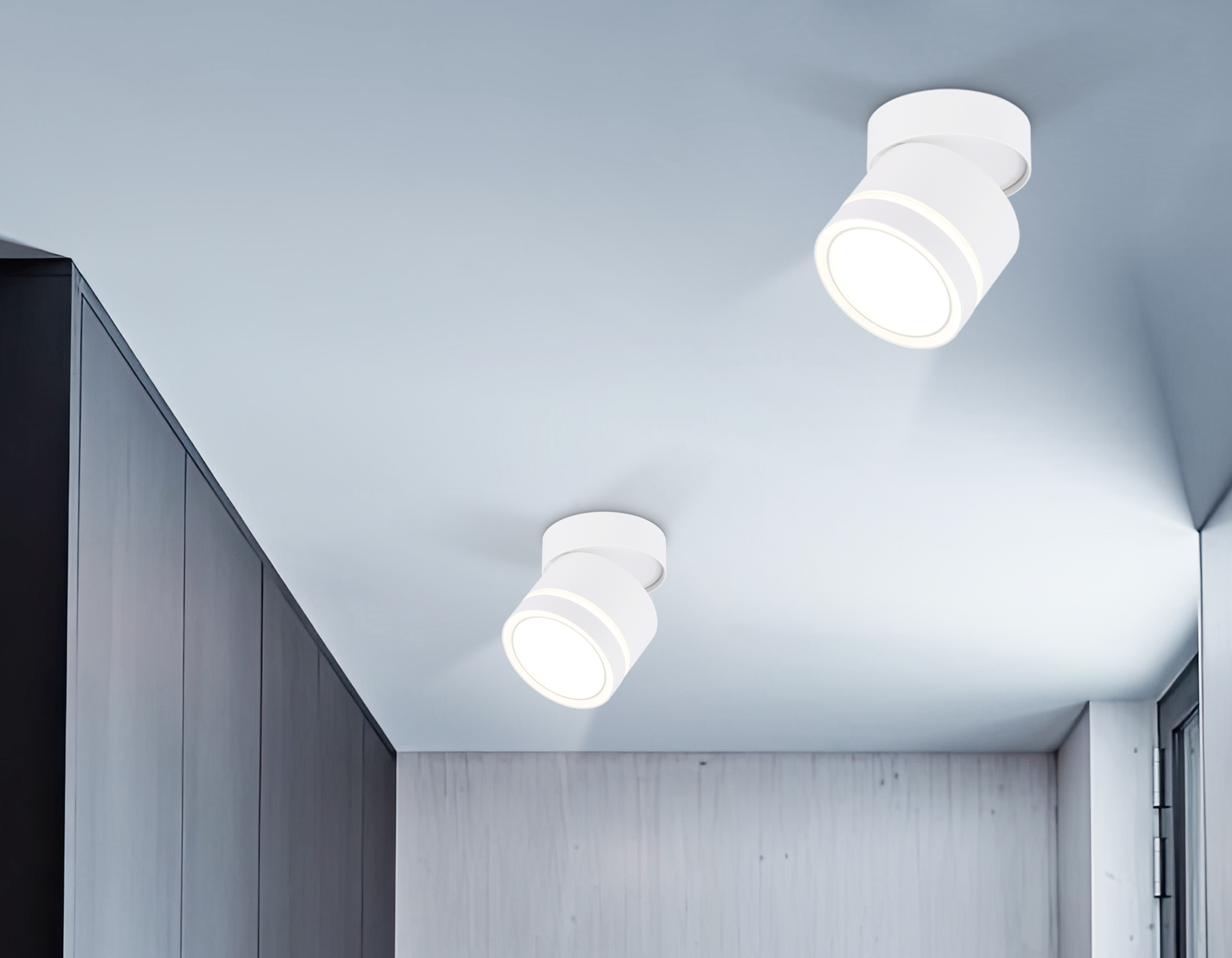 Накладной поворотный точечный светильник GX53 TA1444 WH/FR белый/белый матовый GX53 max 12W D85*90