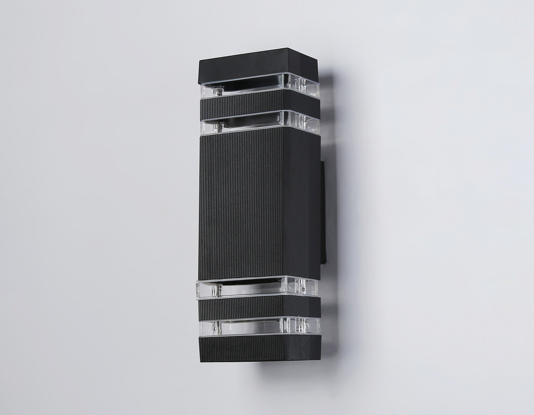 Уличный настенный архитектурный светильник ST2574/2 BK/CL черный/прозрачный IP54 GU10/2 max 35W 310*110*65