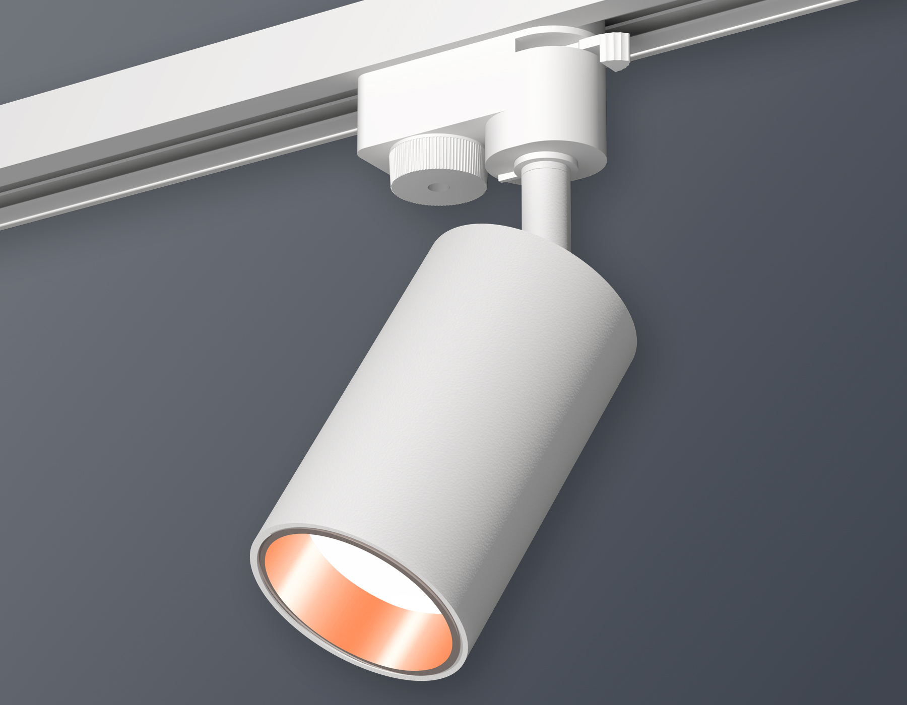 Комплект трекового однофазного светильника XT6322024 SWH/PPG белый песок/золото розовое полированное MR16 GU5.3 (A2520, C6322, N6114)