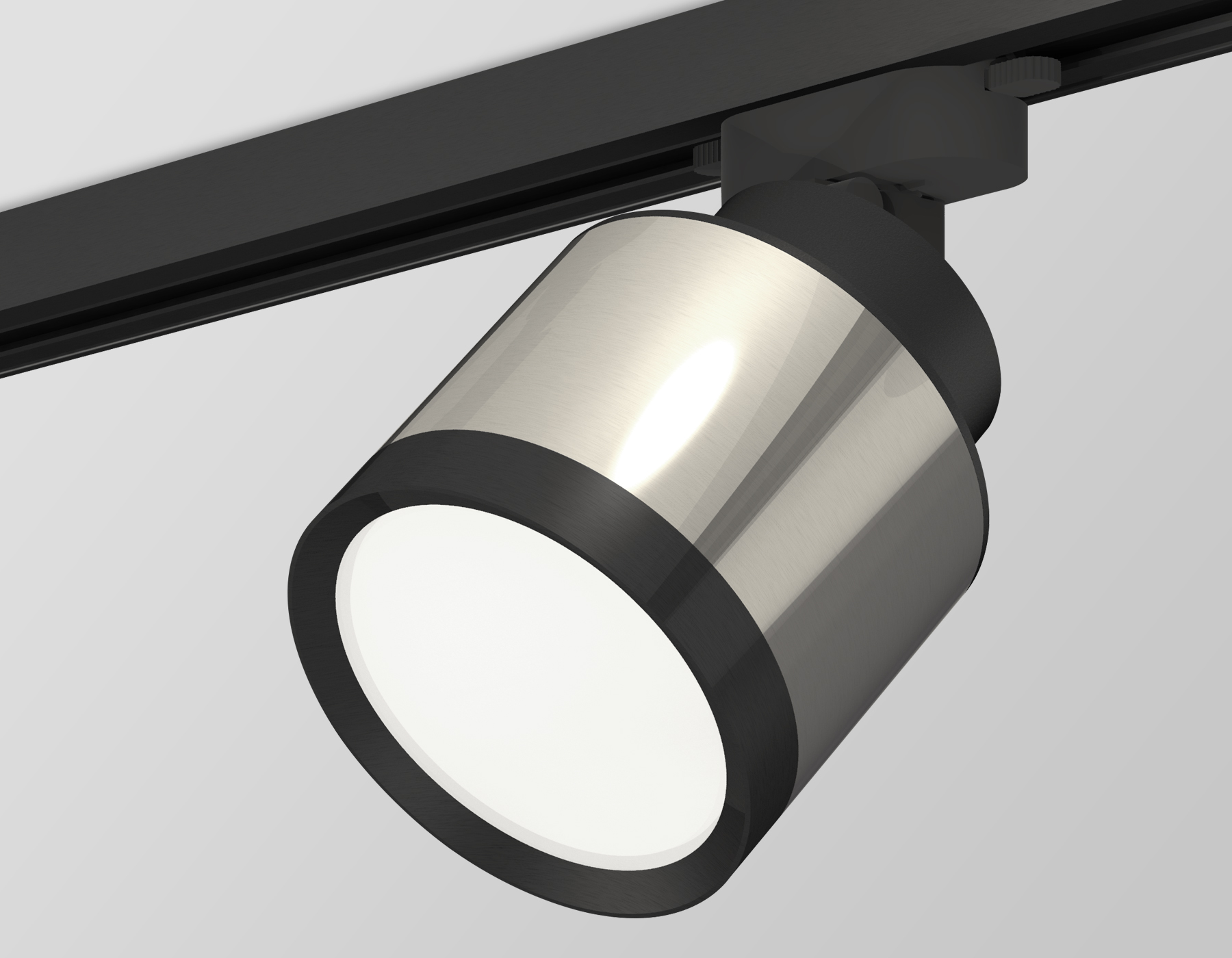 Комплект трекового светильника XT8120001 PSL/SBK/PBK серебро полированное/черный песок/черный полированный GX53