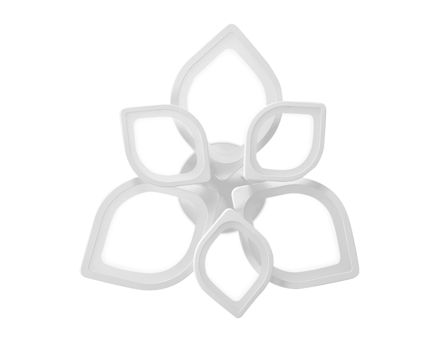 Потолочный светодиодный светильник FA445/6 WH белый 87W 3000K/6400K 710*710*120 (Без ПДУ)