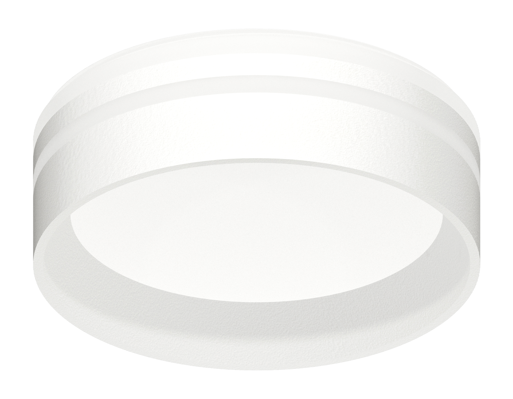 Насадка передняя для корпуса светильника с диаметром отверстия D85mm N8477 SWH/FR белый песок/белый матовый D85*H35mm Out30mm GX53